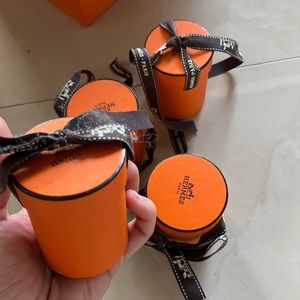 Hermes small circle circular cylindrical boxes box